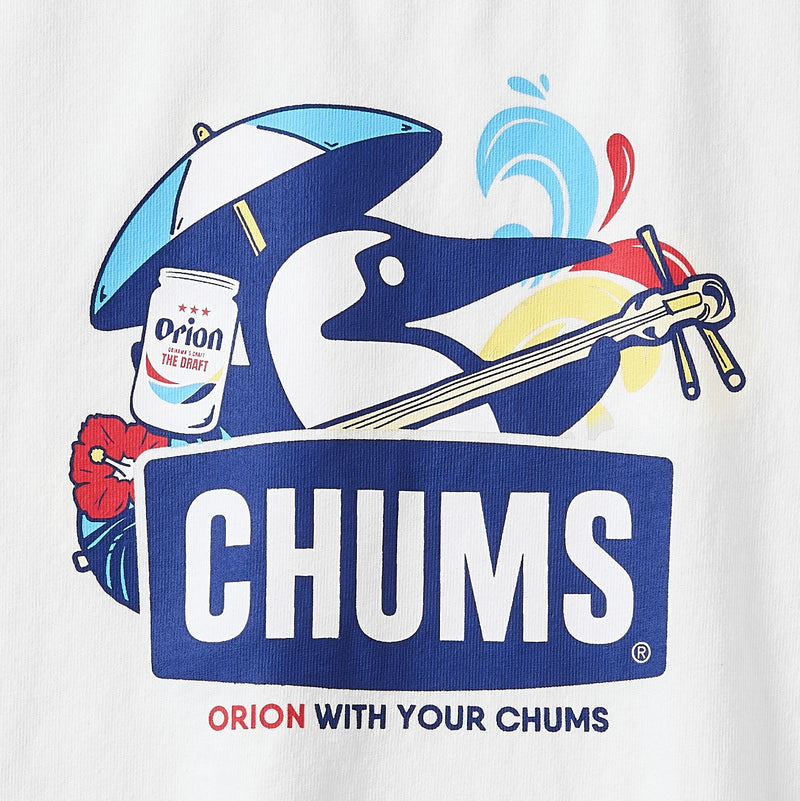 ORION×CHUMS】Tシャツ 三線デザイン カラー：ホワイト（WHITE） – オリオンビール公式通販