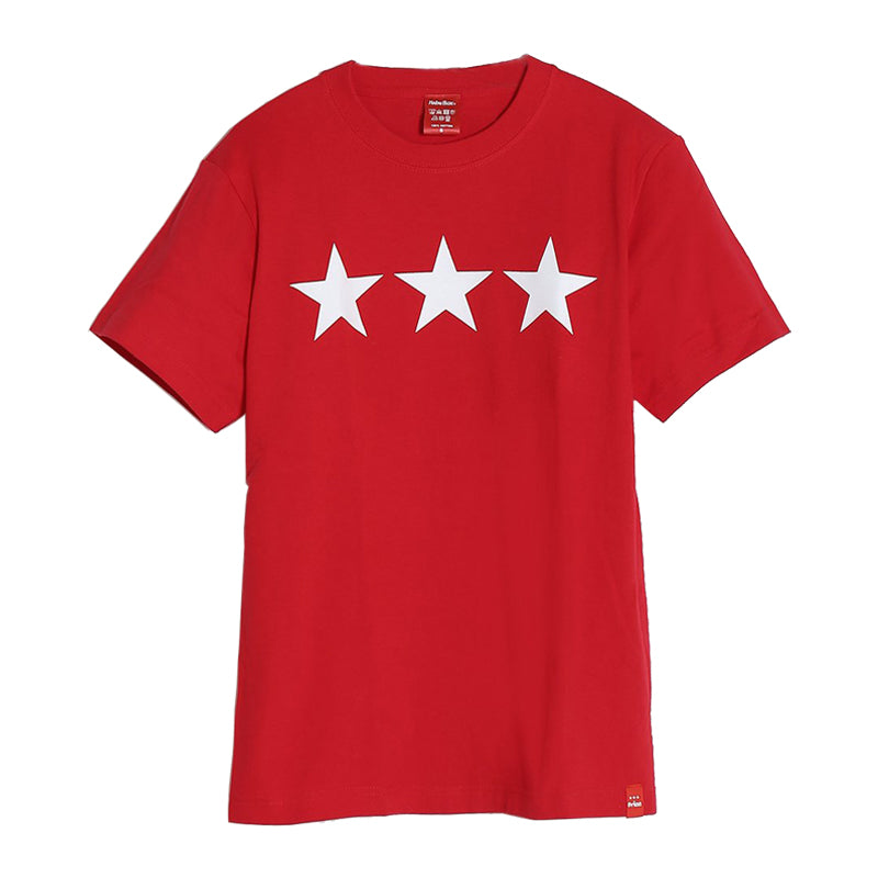 オリオン三ツ星ロゴTシャツ レッド
