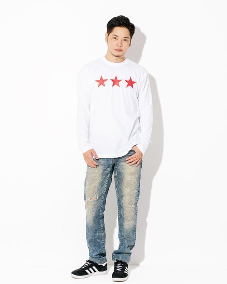 オリオン三ツ星ロゴ ロングスリーブTシャツ