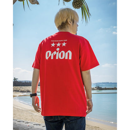 オリオン三ツ星ロゴTシャツ レッド