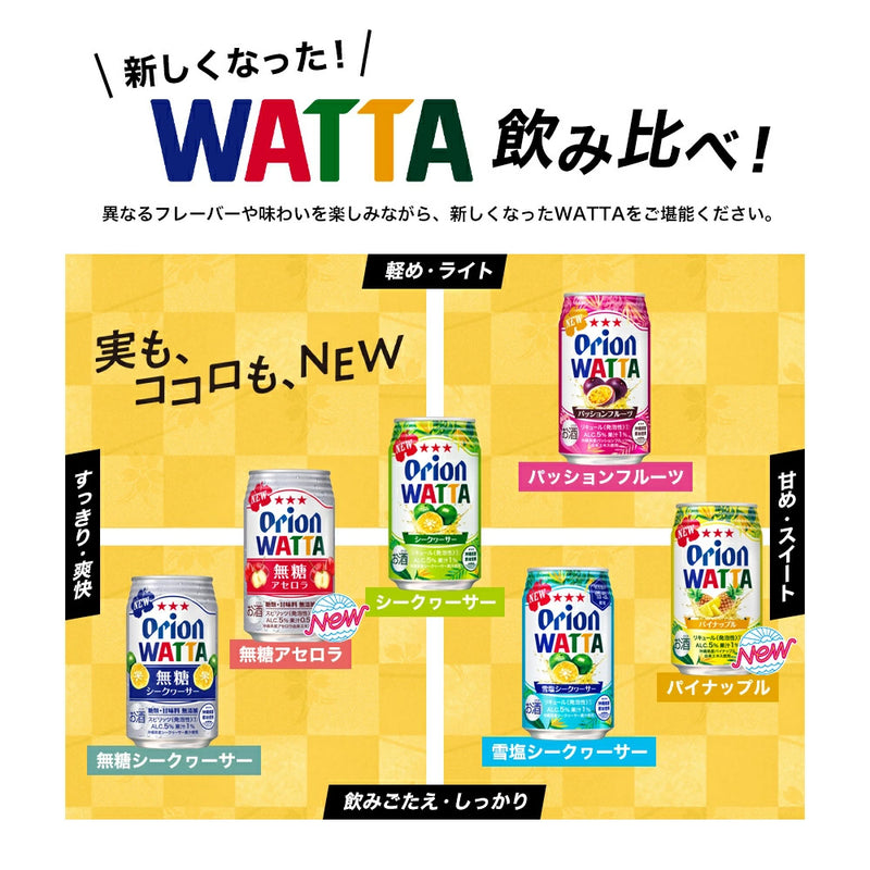 WATTA シークヮーサー350ml 24缶入